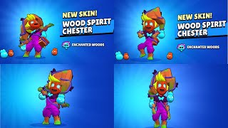 Unlocked New Skin Wood Spirit Chester - Enchanted wood Season 19 Brawl Stars