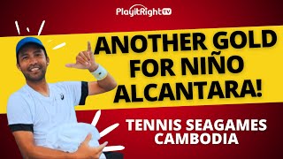 Another GOLD for NIÑO ALCANTARA! Tennis SEAGAMES CAMBODIA 2023!