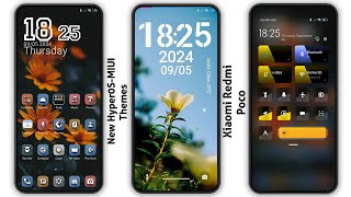 3 New HyperOS-MIUI Themes for Xiaomi,Redmi,Poco | Best HyperOS-MIUI Themes ✨