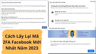 Cách Lấy Lại Mã 2FA Facebook Mới Nhất Năm 2023 by Hoàng Thạch Support