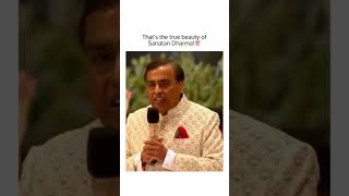 This speech won our heart ❤️ || #sanathandharm #mukeshambani