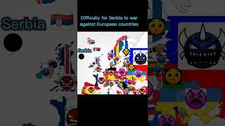 Difficulty for Serbia 🇷🇸 to war against European countries #shorts #war #map