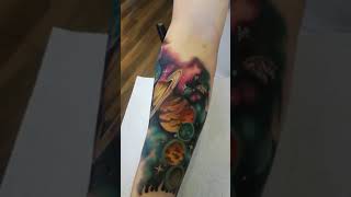 Solar System Planets Star Wars Mash Up Tattoo 2021