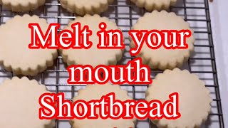 Melt in your mouth shortbread cookies yummy snacks! #genelyskitchen