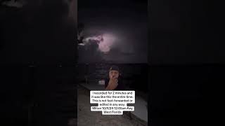 I have never seen lightning flash nonstop for 2 minutes! #hurricane #lighting IG:forbidden_truth_