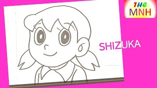 How to Draw Shizuka from Doraemon || Easy drawing ideas for beginners