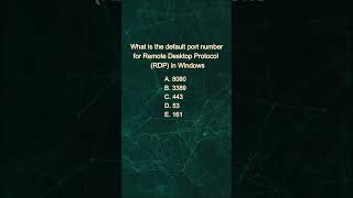 Remote Desktop Protocol (RDP) Port number #windows #microsoft #cybersecurity