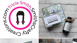 How to make a Christmas Card Gift Holder Handmade Card perfect for small gifts #BodyShop