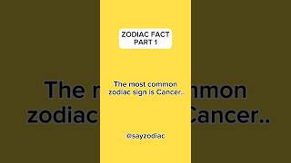 Zodiac Fact part 1 #Zodiac #shorts