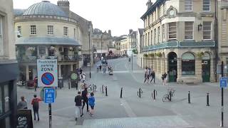 The bus ride into Bath town centre