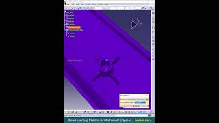 Drow Tooling direction with help of B side Feature welding boss | CATIA V5