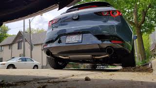 2021 Mazda 3 gen 4 Hatchback 2.5L Turbo + Magnaflow Axle-Back Exhaust Sound Test