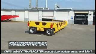 SPMT 6 axle testing, self propelled modular transporter, 45tons per axle, compatible PST SL-E