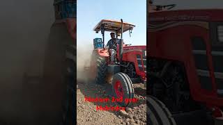 medium 2nd gear Mahindra tractor performance on Rotavator #shorts #farming #mahindrayuvo575