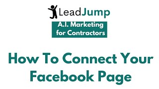 How To Connect Your Facebook To LeadJump