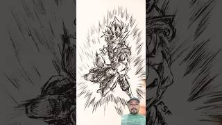 Stickman To Vigita #shorts #speeddrawing #drawing #art #dragonball #stickman #goku