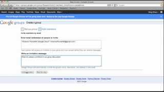Google Groups: Creating a New Group and Posting.mp4