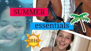 Summer Essentials 2016 | Carmen Paige