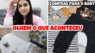 OLHEM O QUE MEU BABY APRONTOU 😱 + COMPREI MUITAS ROUPAS PARA O BABY + TUDO MUITO LINDO + VEM VER 😍