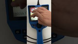 Handheld industrial borescope with text annotation, 5.2 touch screen for aircraft engine inspection