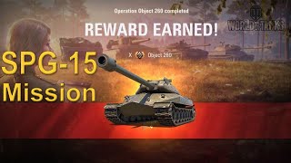 World of Tanks M40/43 - SPG-15 mission for Obj 260