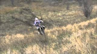 Motocross Cross Country Grass lands practice