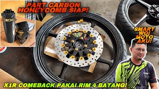 PART CARBON X1R SIAP! | X1R PAKAI RIM 4 BTG SUPERFLY | LAWA + RINGAN GILA RIM NI WEH!