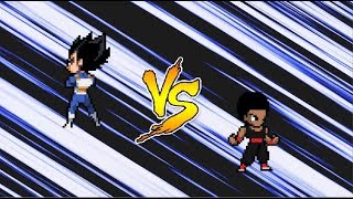 Dragon Ball Z Sprite Animation : Vegeta vs Dj