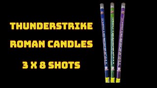 Thunder Strike 8 Shot Roman Candle 1.3G