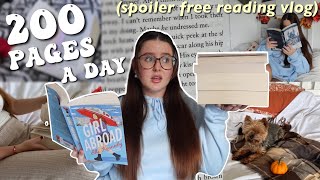 I tried reading 200 PAGES a day for a week! (reading vlog)🥱📚