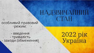 Введення надзвичайного стану в Україні 2022.