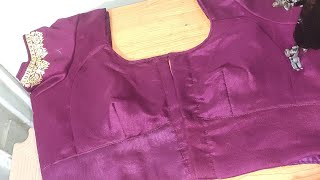 40"कटोरी वाले ब्लाउज का आगे का भाग सिलना सीखे|Easy method of katori blouse stitching| SavitaCreation