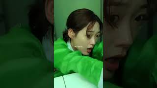 She got caught again🤣 the embarrassment🤭 Mr  Plankton ✨ #woodohwan #leeyoomi #funny #kdrama #short