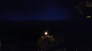 Strange lightning striker in the night sky