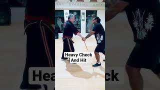 Heavy Check and Hit #shorts #short #martialarts #fma #filipinomartialarts #deaf  #eskrima