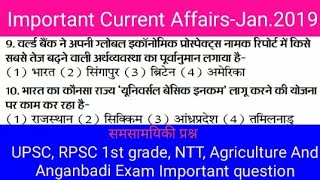 Important Current Affairs Jan. 2019 Part- 6