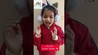 WinterSeason❄️ #fun #shorts #viral #preschool #kg #play #nursery @stringsplayschooldaycare8888