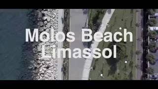 4k UHD DJI Phantom 4 Drone Film of Molos Beach Limassol Cyprus