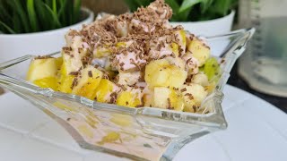 Yummy fruits salad recipe | Dessert recipe | Cooking recipe asmr