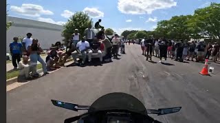 GSXR1000 crash a drag meet