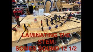 Boat building the Somes Sound 12 1/2 - Laminating the Stem - Episode 2,  part 1