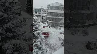 Dump truck of snow Russia #asmr #trending #satisfying #shortvideo #winter #shorts #russia