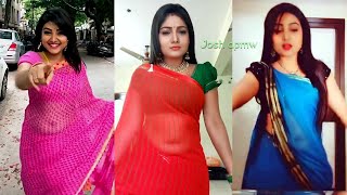 Priyanka nalkari roja tamil tv serial actres hot saree dance dubs