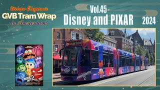 Disney and PIXAR Tram Wrap 2024 - Inside Out 2 - GVB Amsterdam Vol. 45