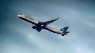 JetBlue Airbus A321 Takeoff from Trinidad to New York #shorts