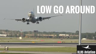 4K INCREDIBLE American Airlines 737 MAX 8 Low Go Around at Chicago O'Hare Int'l Airport