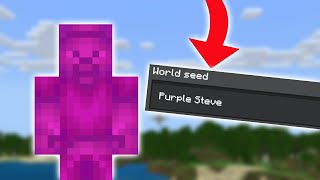 Playing The Purple Steve In Minecraft Bedrock Edition! (1.21)