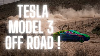 TESLA MODEL 3 OFF ROADING FUN !