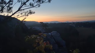 Sunrise on the Gamrig - Saxony Switzerland - Germany