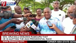 2023 PRESIDENCY: IN THIS VIDEO SENATOR ORJI UZOR KALU DEBUNKS RUMOURS